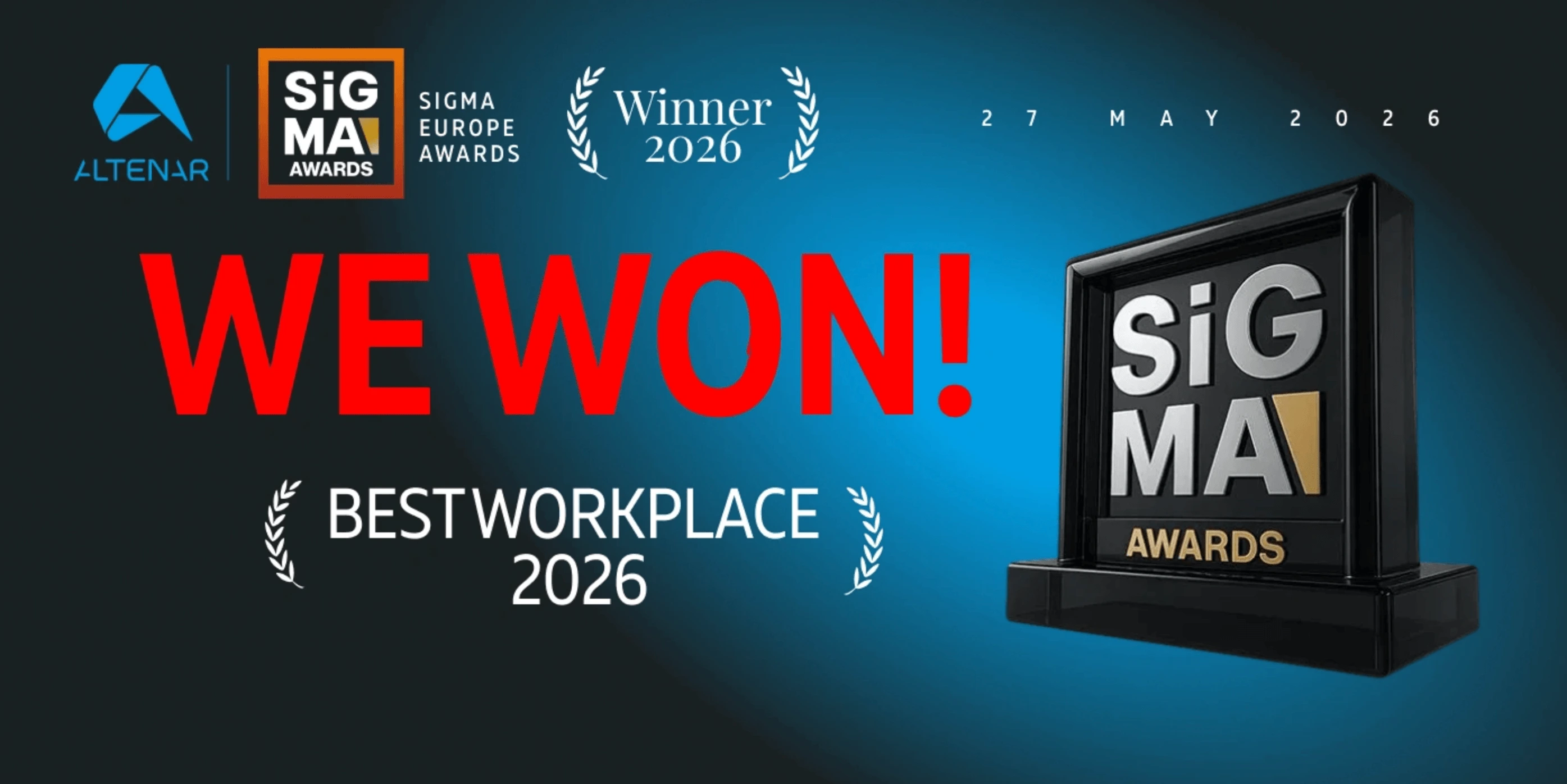 Altenar Wins Best Workplace at SiGMA Europe Awards