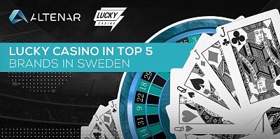 Altenar's clients, Lucky Casino, were named in the Top 5 performing online gambling Brands In Sweden through NGR.